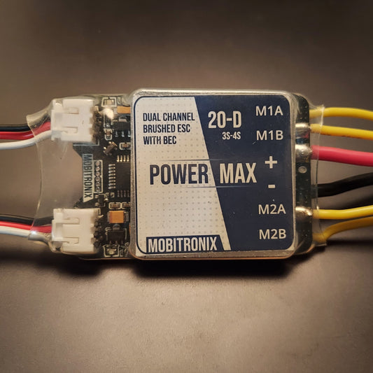 PowerMax 20-D (Dual Channel Brushed ESC 20 Amp)