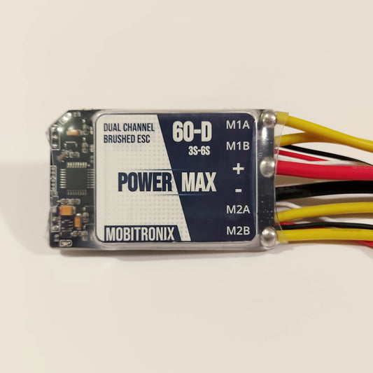 PowerMax 60-D (Dual Channel Brushed ESC 60 Amp)